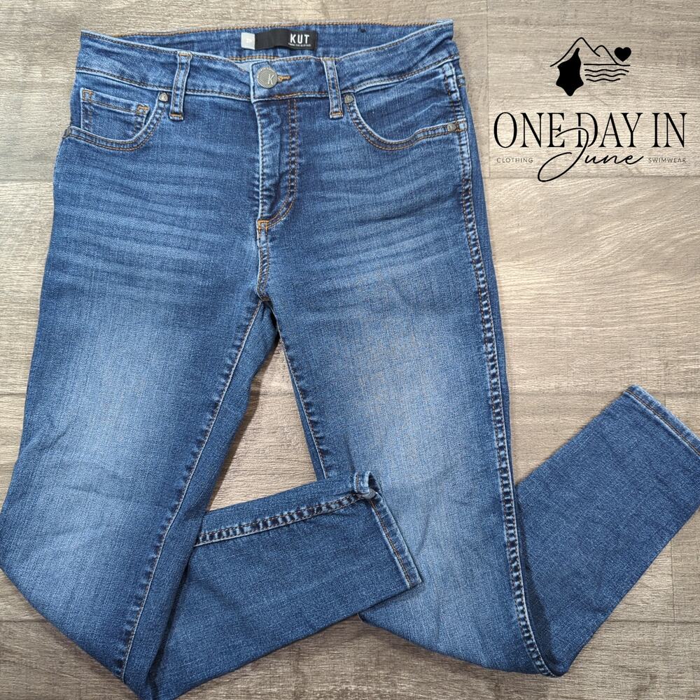 Kut from the Kloth Petite Skinny Ankle Jeans Size 2P